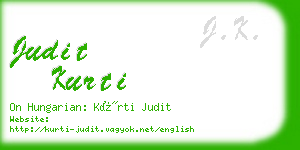 judit kurti business card